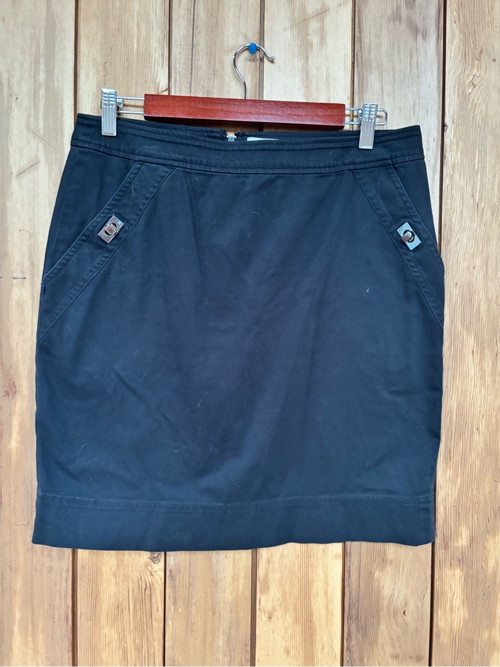 Calvin Klein Black Mini Skirt with Pocket Tabs